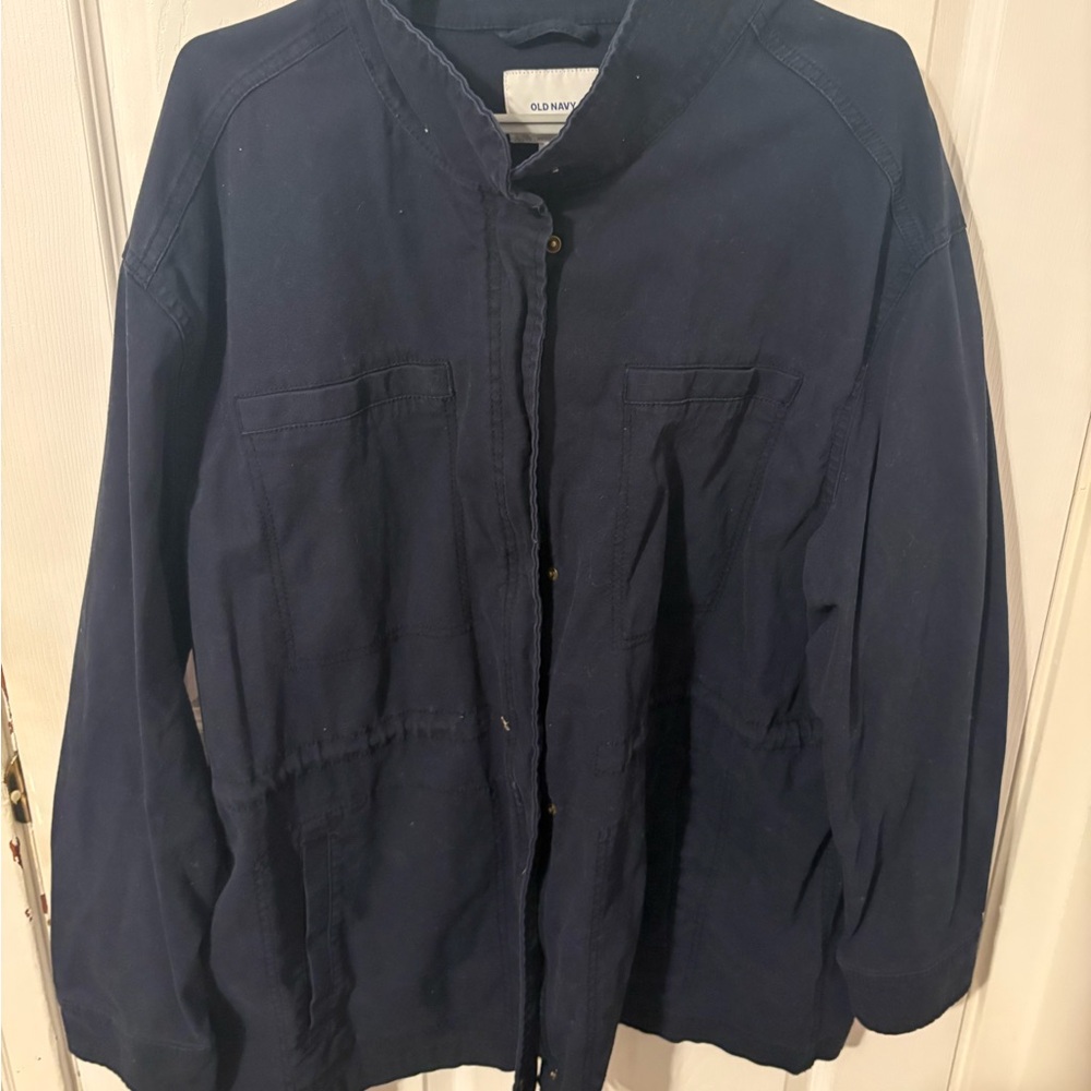 Old Navy Dark Blue Utility Jacket for Women